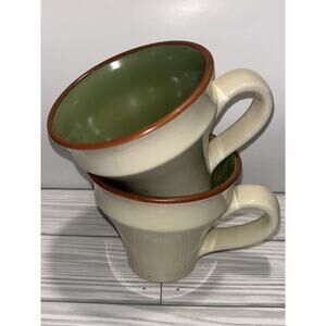 VTG Design PAC Coffee Mugs MCM Set of 2 Japan Ceramic